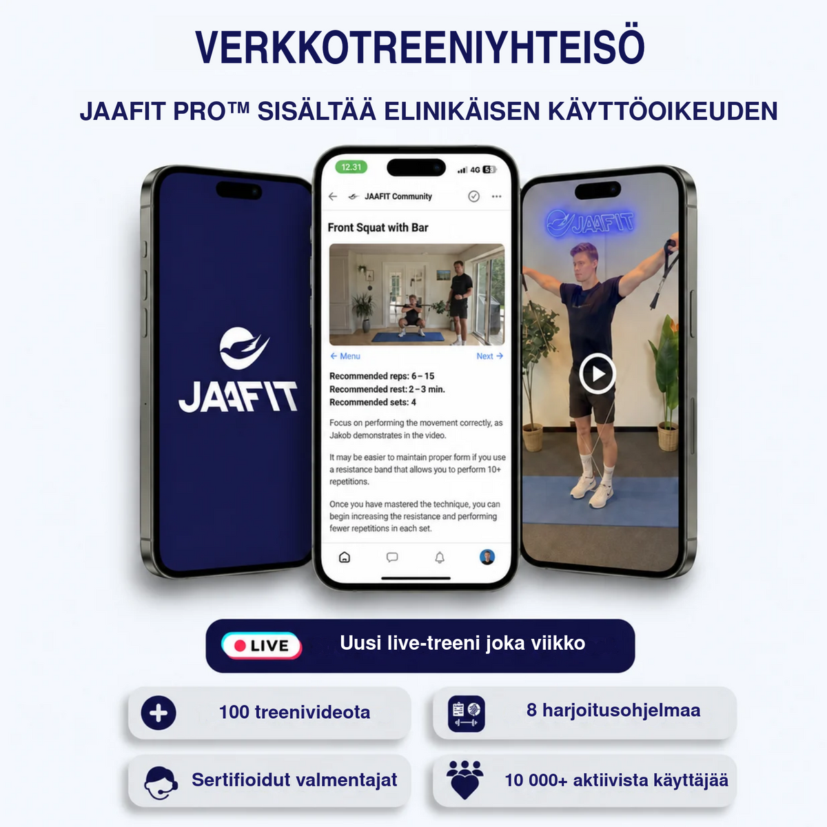 JAAFIT PRO™ Treenausjärjestelmä